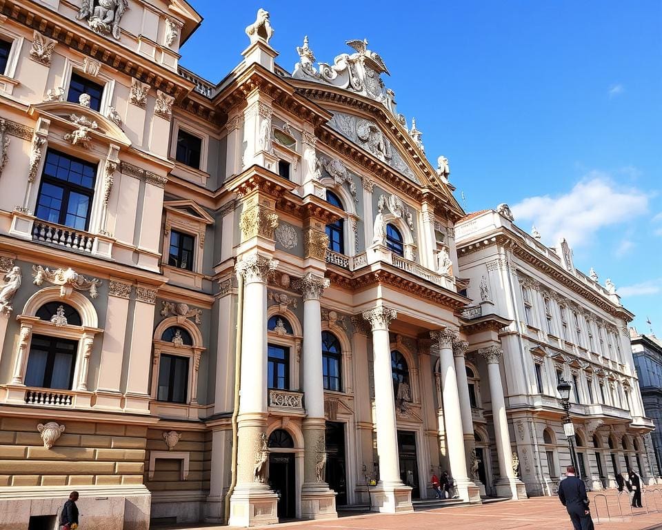 Barocke Fassaden in Wien, Österreich