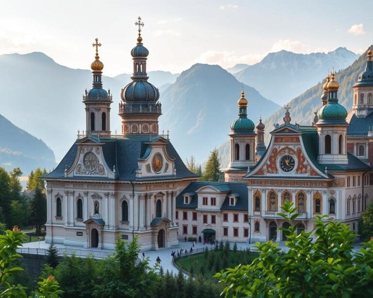 Barocke Kirchen in Innsbruck, Österreich