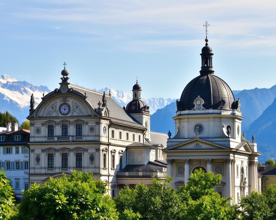 Barocke Kirchen in Salzburg, Österreich