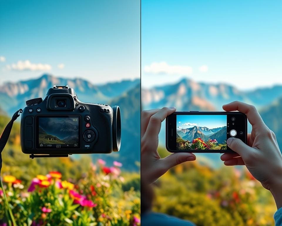 Bildqualität der DSLR- und Smartphone-Kamera im Vergleich