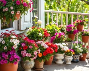 Blühende Zierpflanzen für Terrasse und Balkon: Farbenpracht im Topf