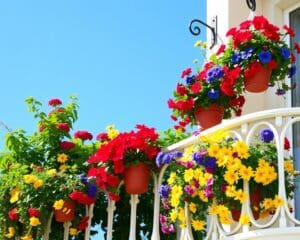 Blumenampeln für den Balkon: So gestalten Sie farbenfrohe Oasen