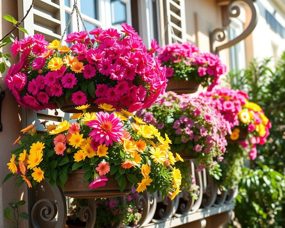 Blumenampeln für den Balkon