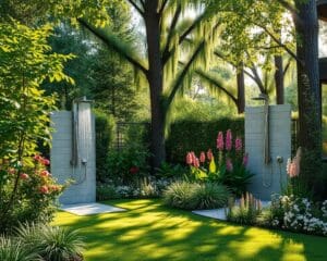 Freiluftduschen im Garten: Erfrischung für heiße Sommertage