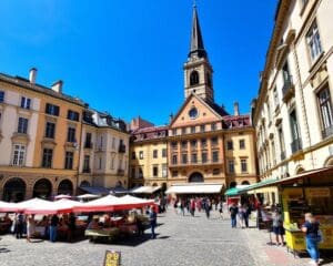 Historische Plätze in Lyon, Frankreich