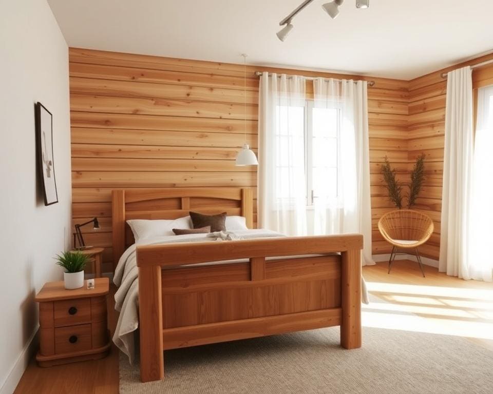 Holz als Designelement im Schlafzimmer nutzen