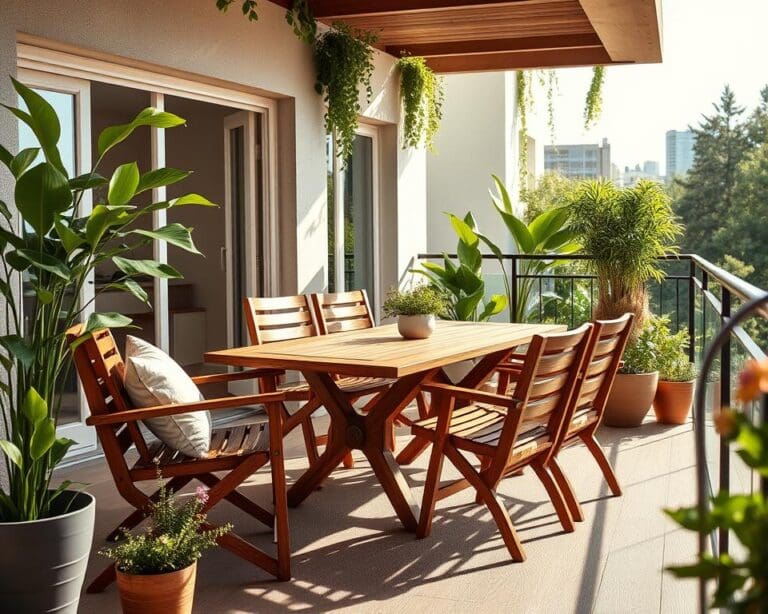 Holzmöbel für den Balkon: Design trifft Funktion