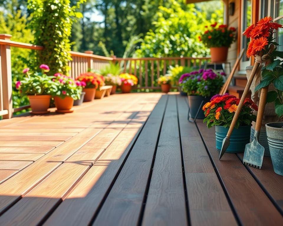 Holzterrassen pflegen: Tipps für eine langanhaltende Optik