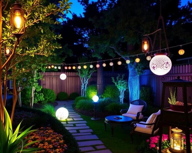 Kreative Beleuchtung für den Außenbereich