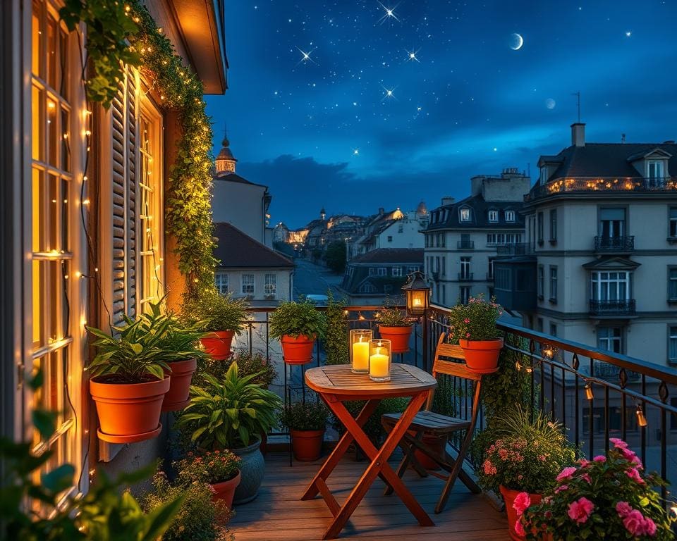 Lichterketten für den Balkon: Romantische Atmosphäre schaffen