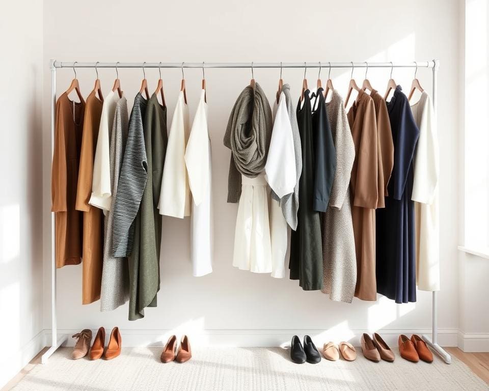 Minimalistische Garderobe