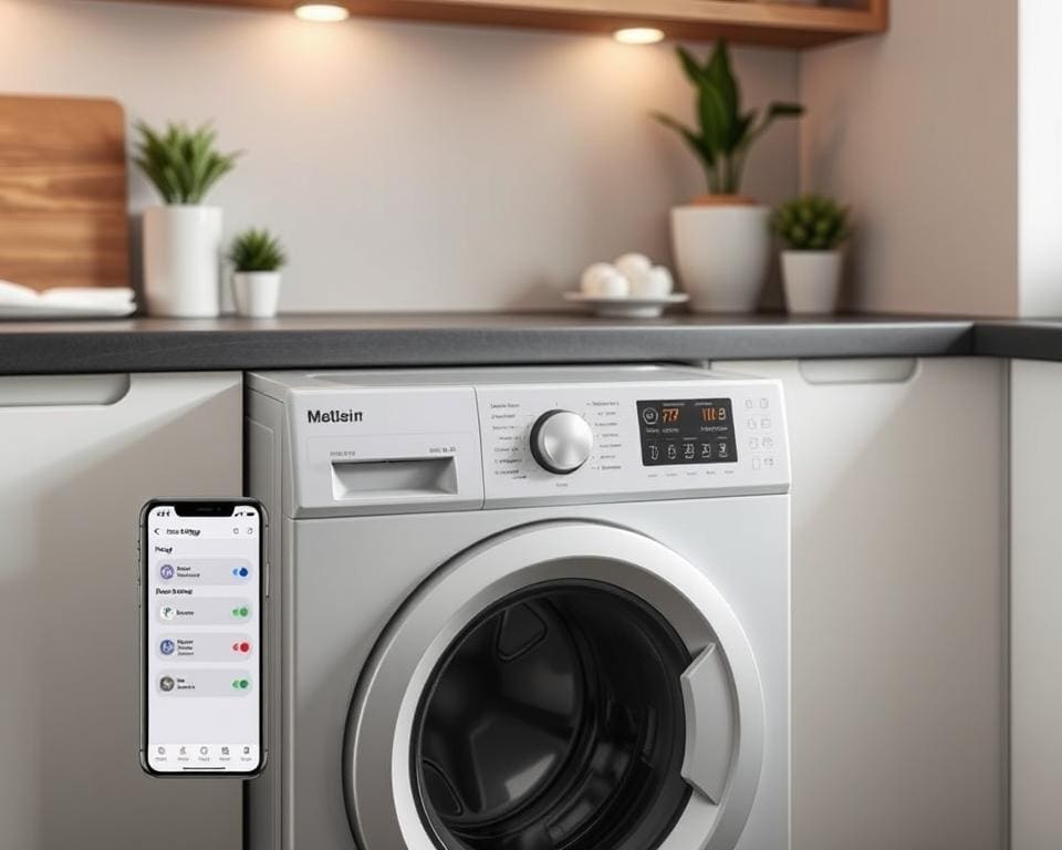Moderne Waschmaschinen mit smarter App-Steuerung