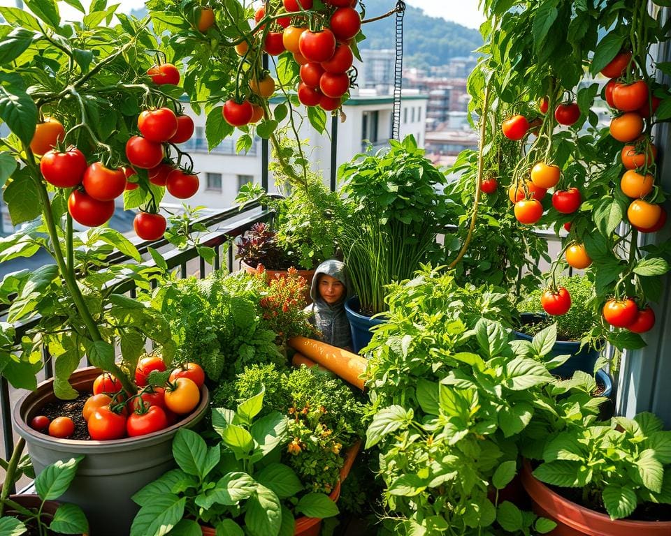 Nachhaltige Lebensmittelproduktion im Balkongarten