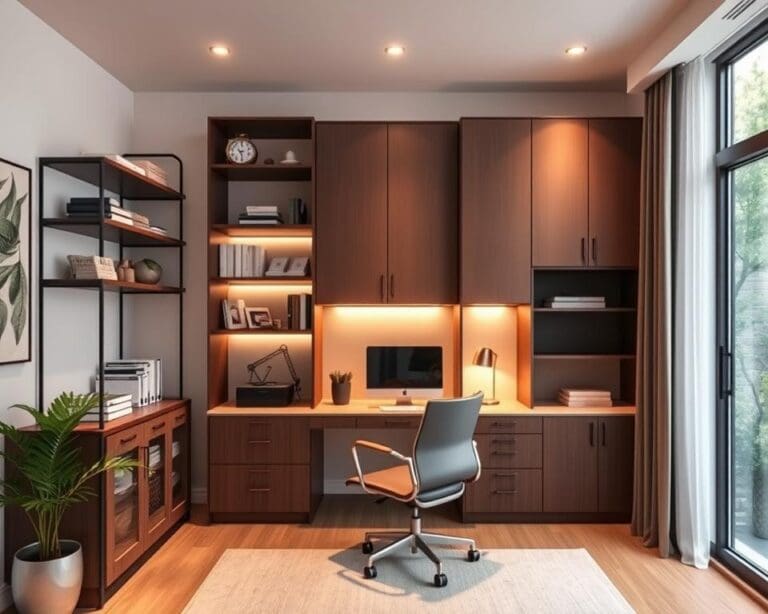 Ordnung im Arbeitszimmer: Stauraum und Design