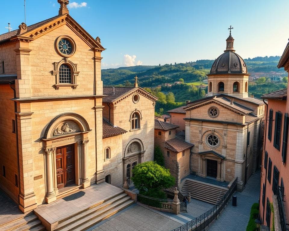 Romanische Kirchen in Perugia, Italien