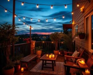 Terrassenbeleuchtung selber machen: Stimmung für Sommerabende