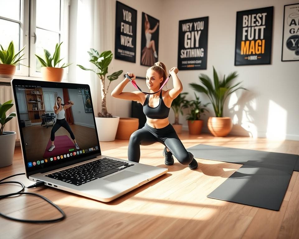 Virtuelles Training und Online Workout Programme