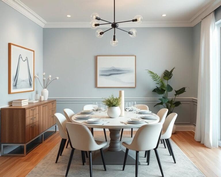 Wände im Esszimmer neu gestalten: Farben und Deko
