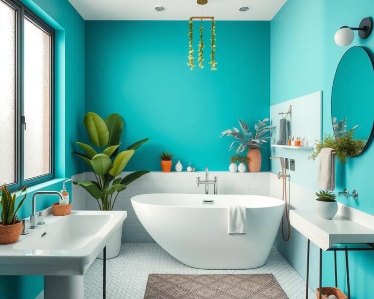 Wandfarben im Badezimmer: Mut zur Farbe