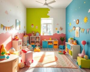 Wandfarben im Kinderzimmer kombinieren: Bunte Ideen