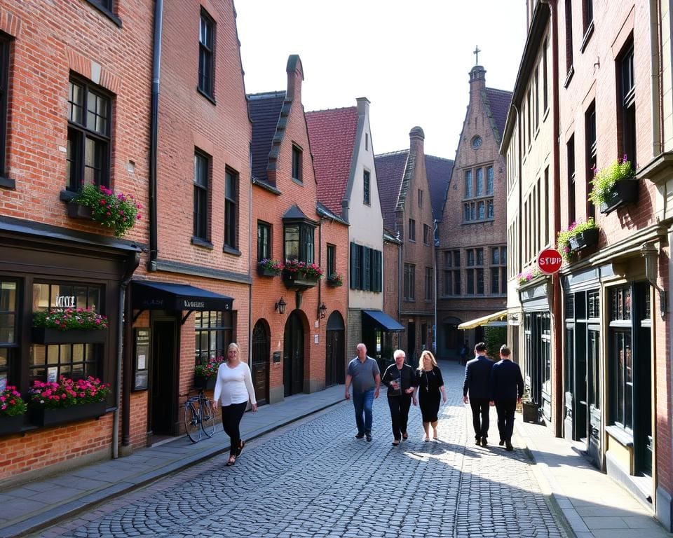 historische Viertel in Brügge, Belgien