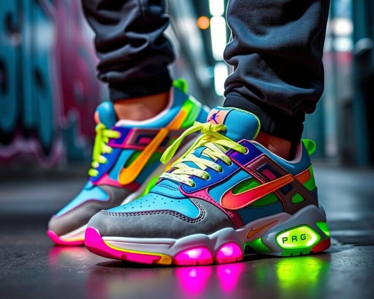 Sneaker mit Neon-Akzenten: Frische Farbe für deinen Look