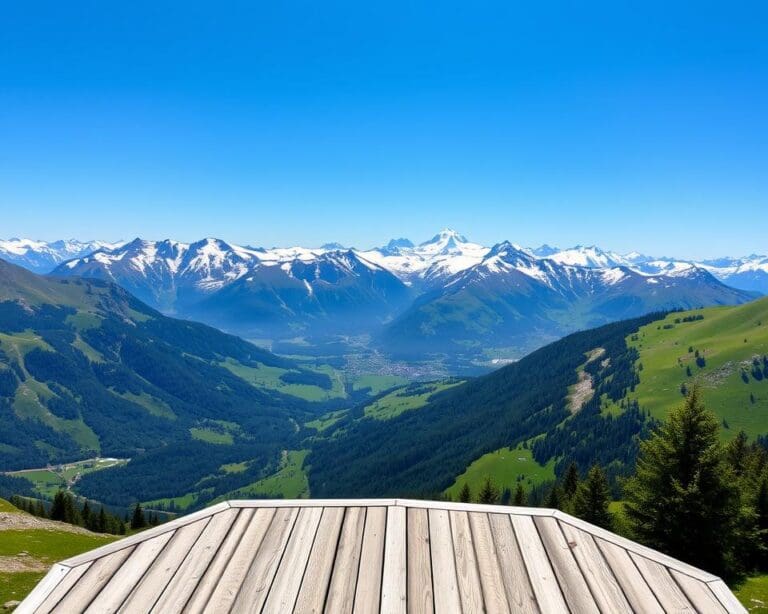 Aussichtsplattformen in der Schweiz: Blick auf die Alpen