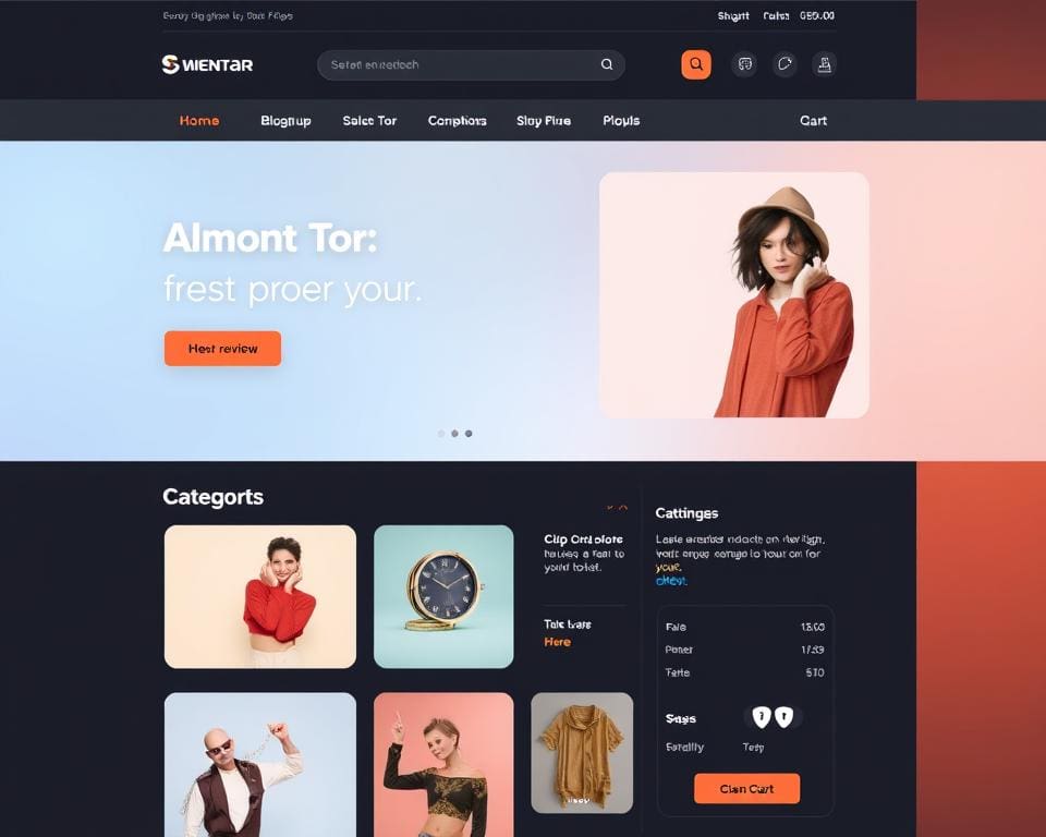 Benutzerfreundliche Webshop Gestaltung