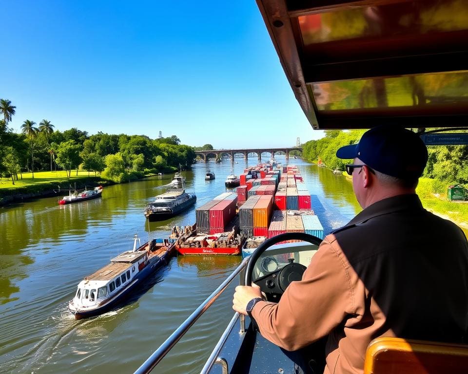 Binnenschifffahrtskapitän: Transport auf Flüssen und Kanälen