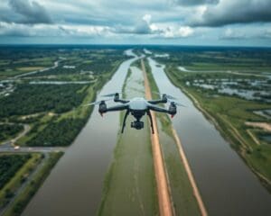 Können Drohnen die Überwachung von Hochwasserschutzsystemen optimieren?