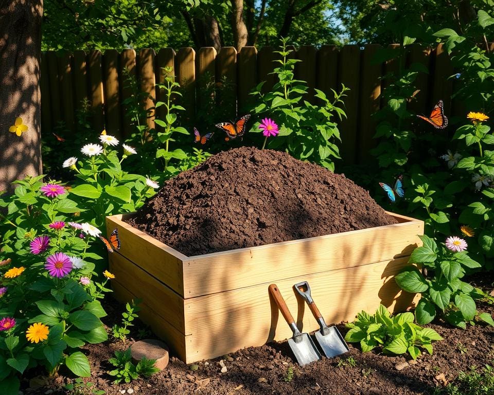 Kompostierung im Garten