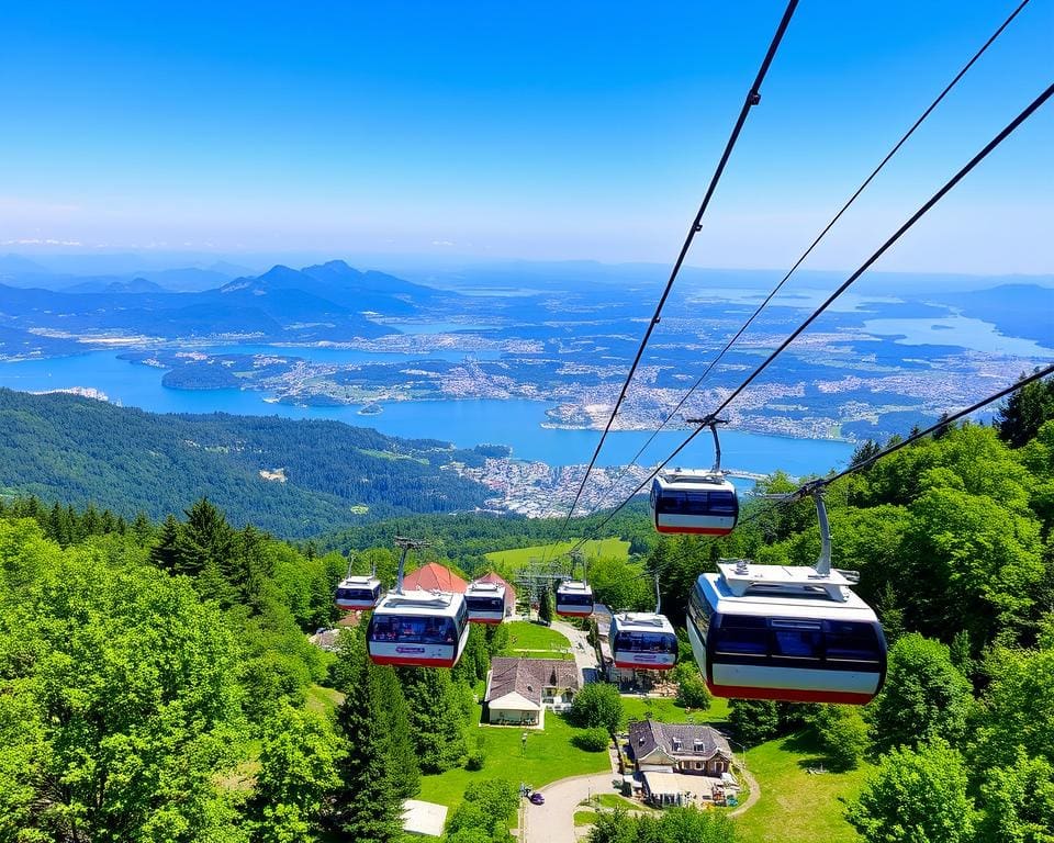 Seilbahnen in Luzern: Aussichten genießen