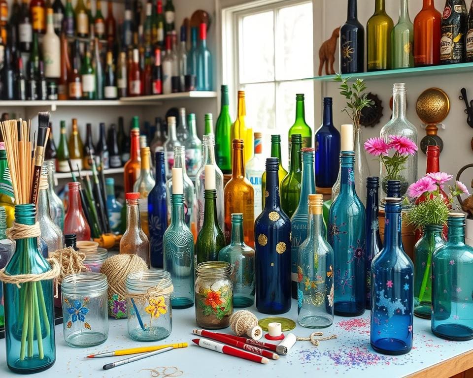 Upcycling von Glasflaschen