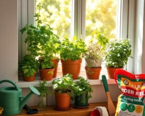 Wie man Kräuter auf der Fensterbank zieht