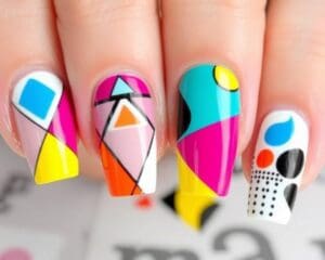 Nageldesigns inspiriert von geometrischen Mustern