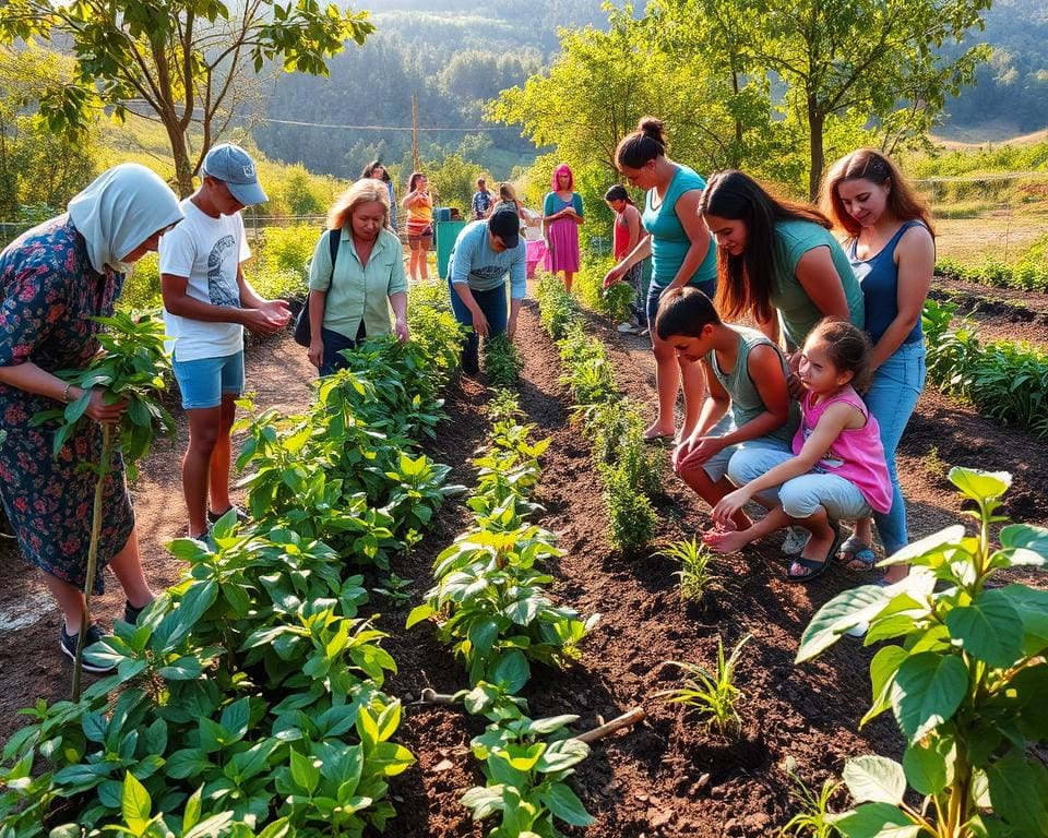 Umweltschutzinitiativen in lokalen Gemeinschaften