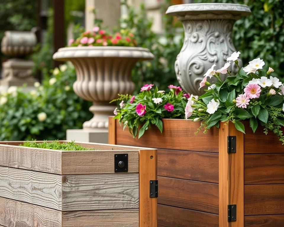 Qualitätsunterschiede bei Blumenkübel aus Holz oder Stein