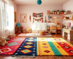 Teppiche im Boho-Stil für farbenfrohe Kinderzimmer