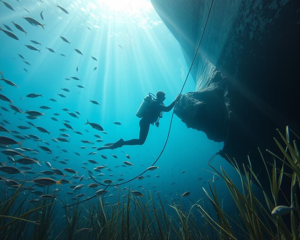 Unterwasser Reparaturen im Transportsektor