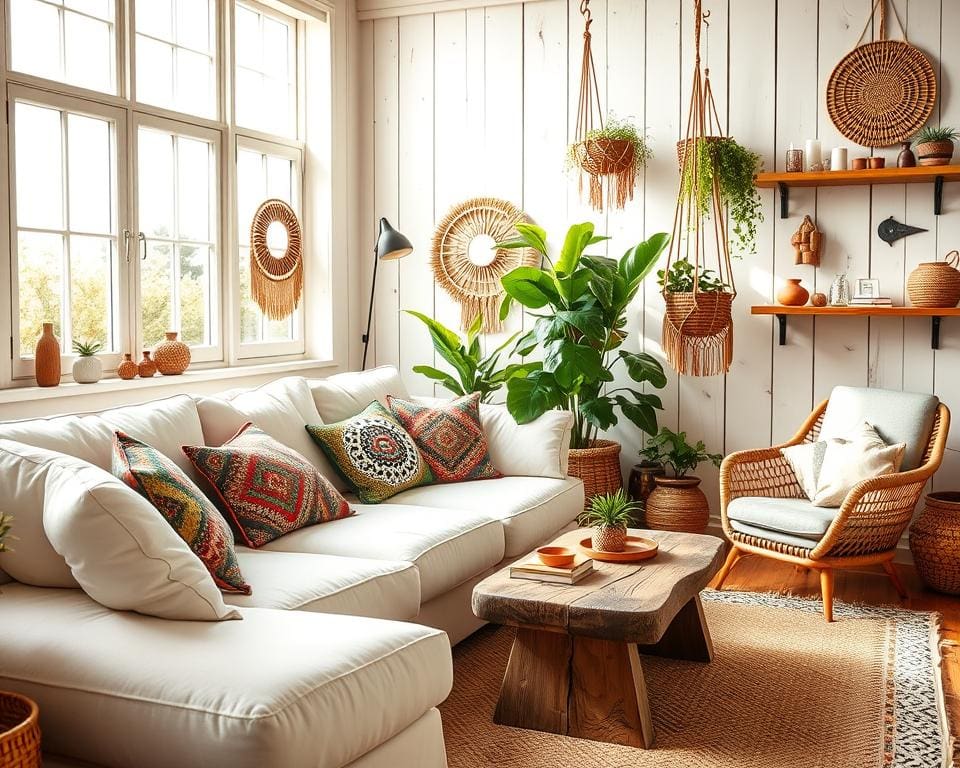 Einrichtungstrends Bohemian mit Weiß