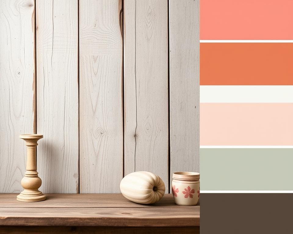 Farbpalette im Shabby Chic