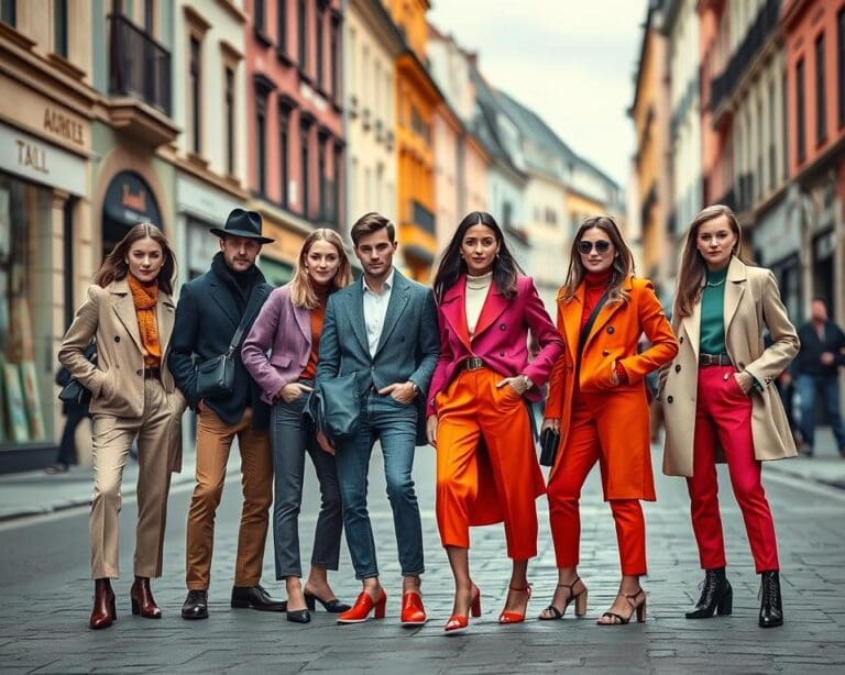 Wie tragen Europäer die Trendfarben des Jahres?