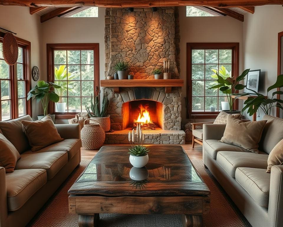 Wohnzimmer Naturmaterialien