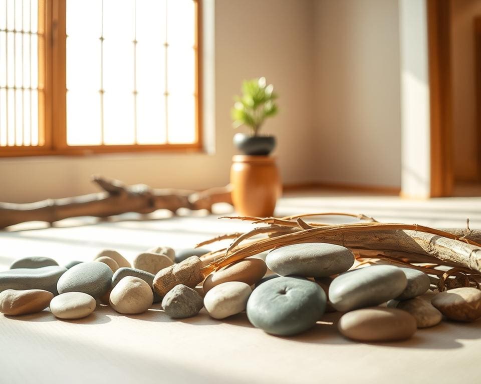 natürliche Materialien im Japandi-Design