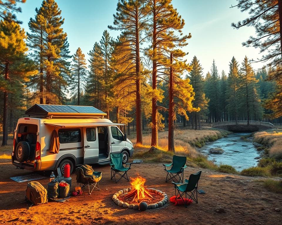 Ausrüstung für autarkes Campen