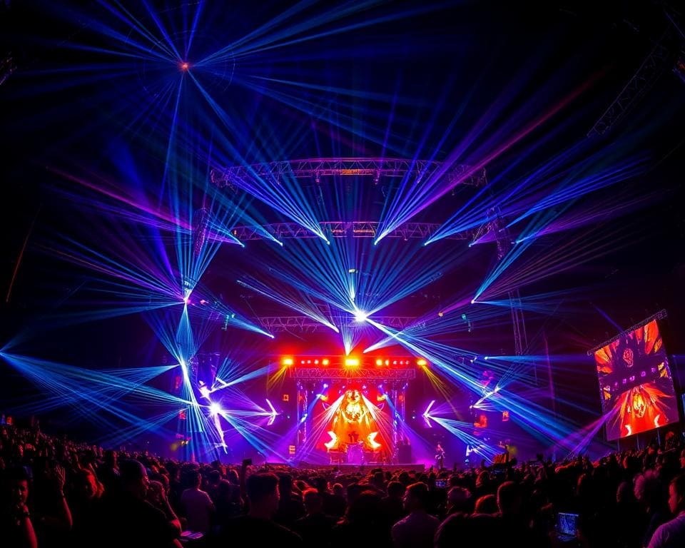 Gestaltung von Lichteffekten in der Lichtshow