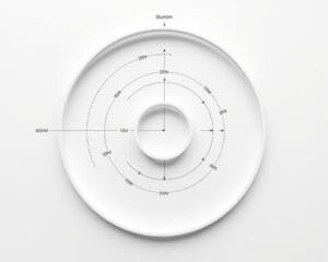Welche Maße sind bei einer Spirale wichtig?