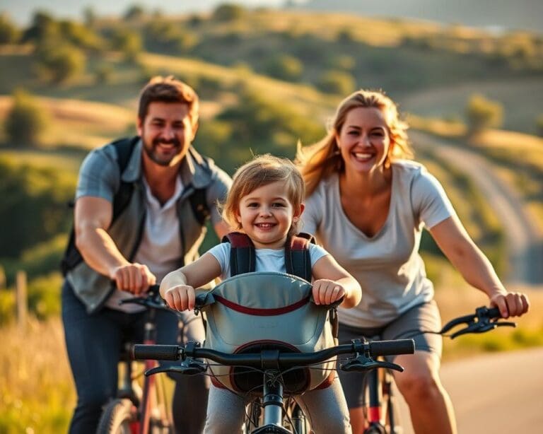 Wie funktioniert ein Radurlaub mit Kindersitz?