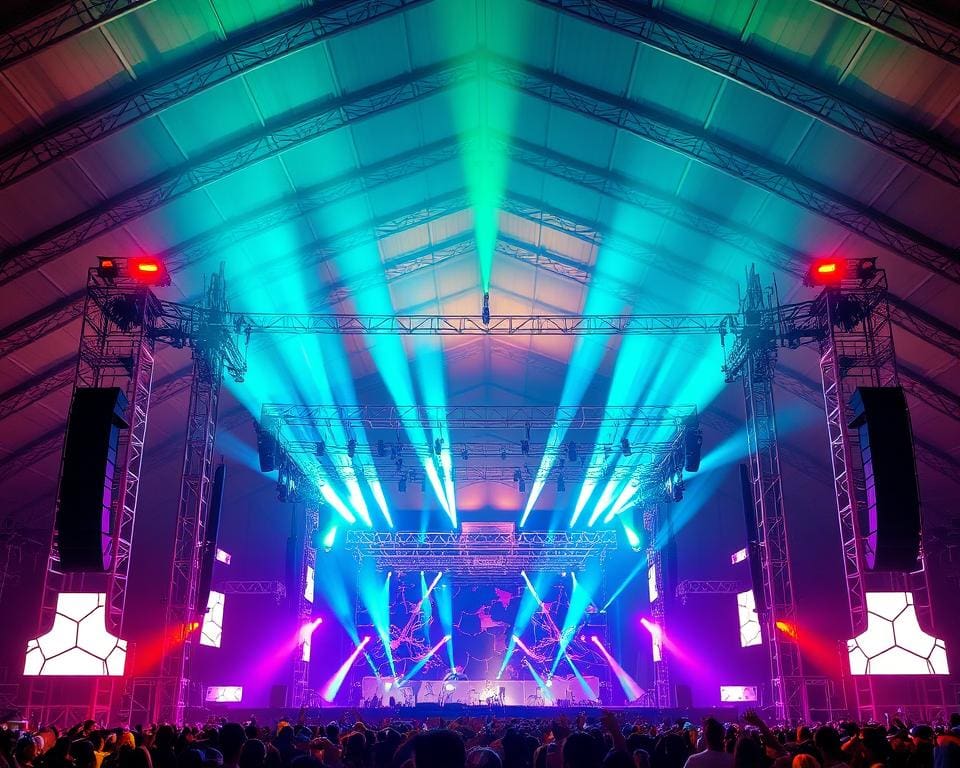 visuelle Elemente der Festivalbühne
