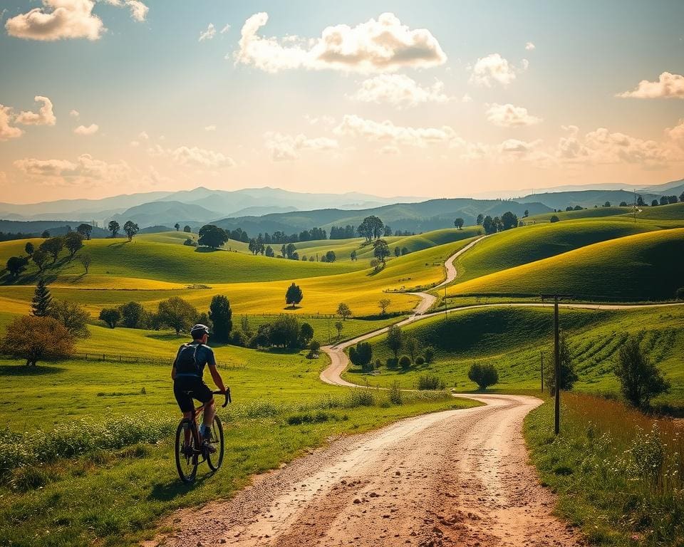 Radtouren in hügeligen Gegenden